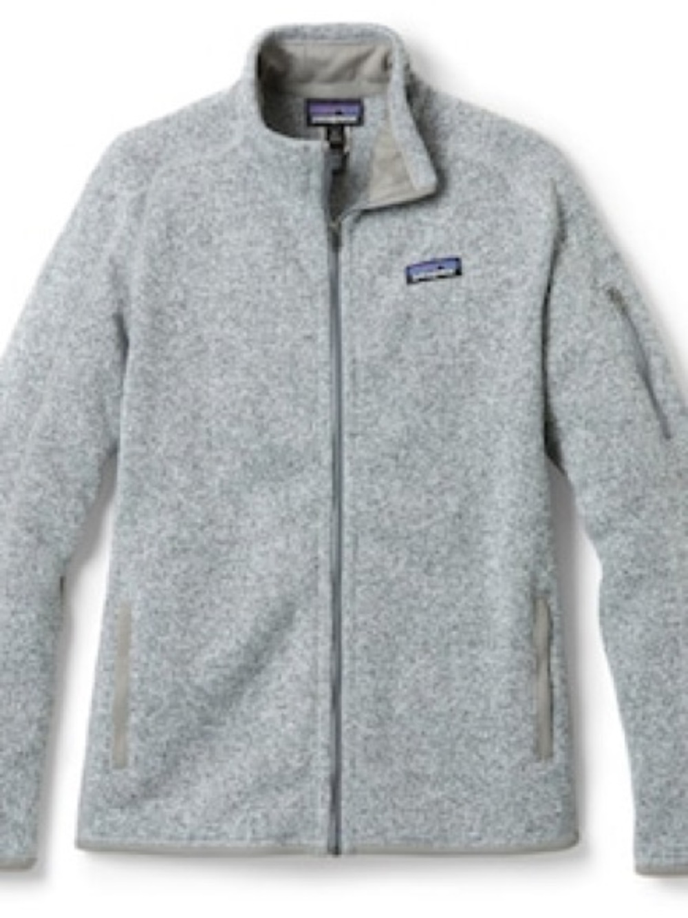 Patagonia Light Gray Full-Zip Fleece Jacket